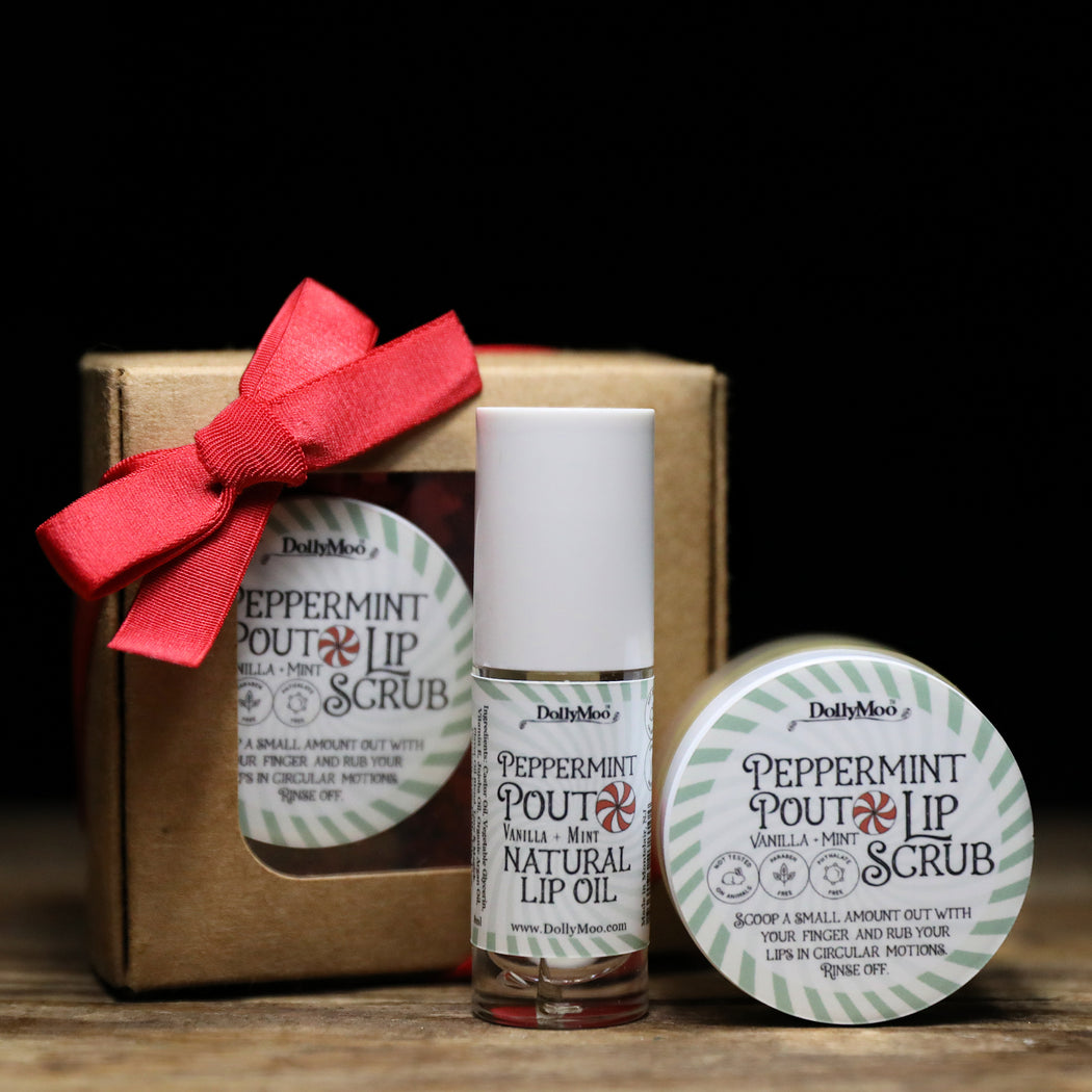 Peppermint Pout Lip Oil & Lip Scrub Set