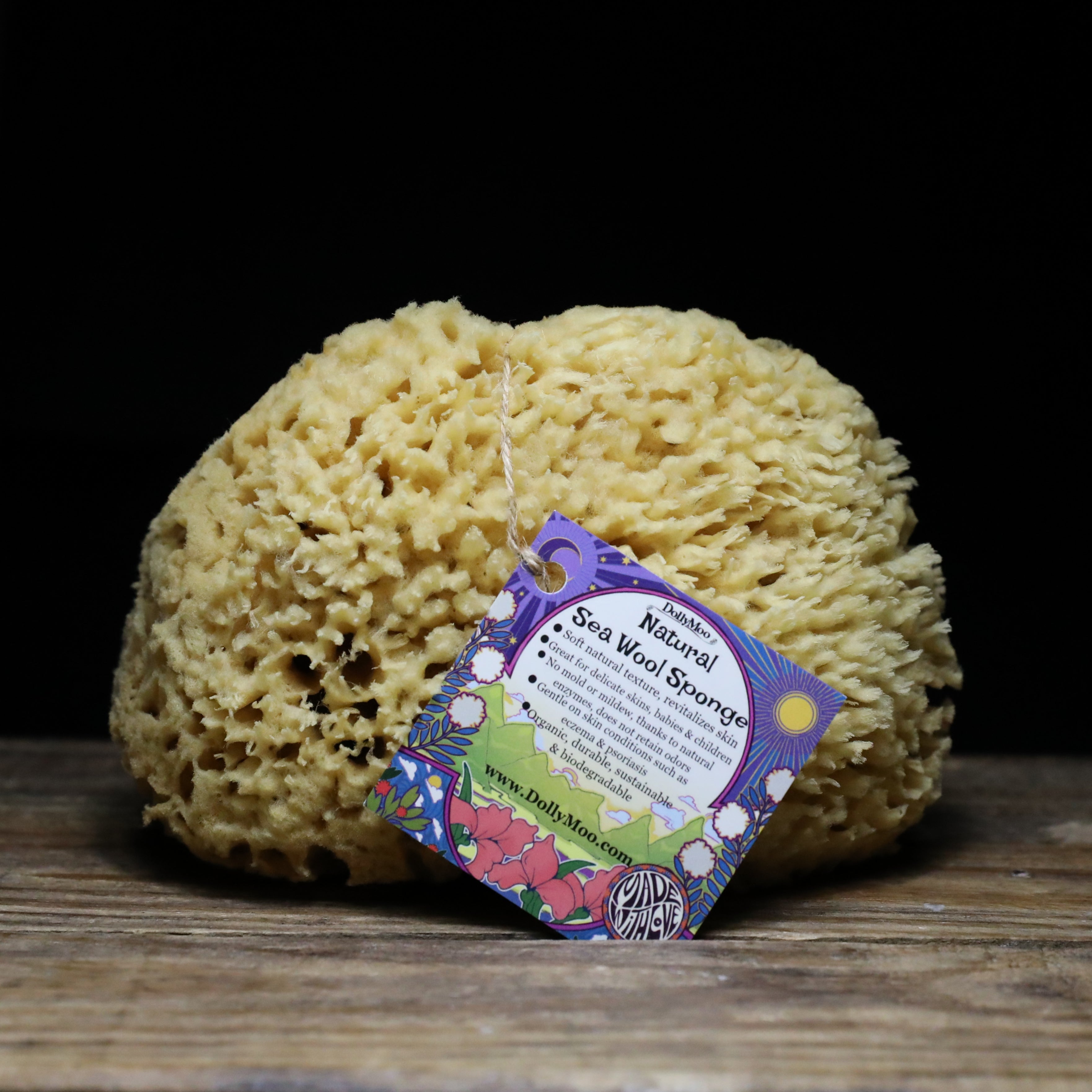 Natural sea sponge and luffa for bath and shower to wash face and body  softly